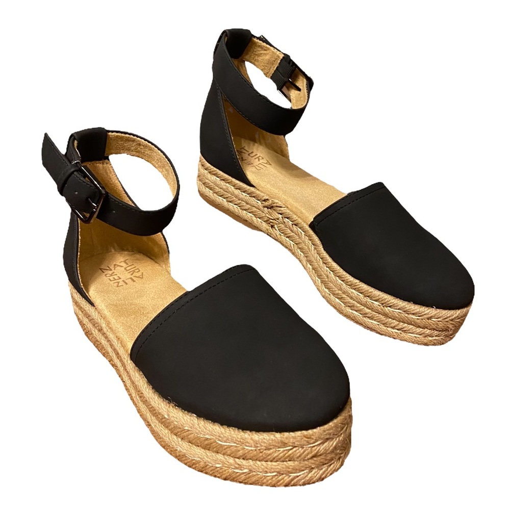 Naturalizer Women’s Waverly Black Platform Sandal Size 6.5M